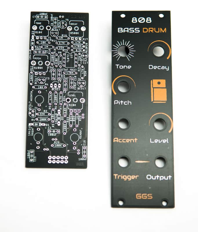 GGS 808 Bass Drum  Clone (PCB + Front Panel) image 1
