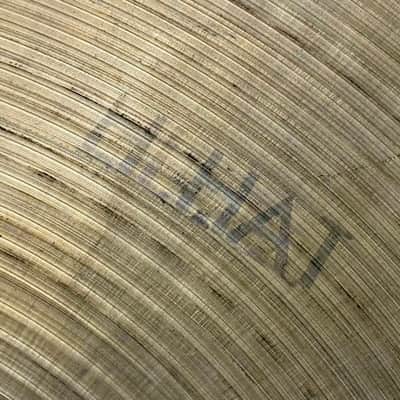 14” PAPER THIN 1960s EARLY Zildjian A NEW BEAT Hihats 781g 894g image 11