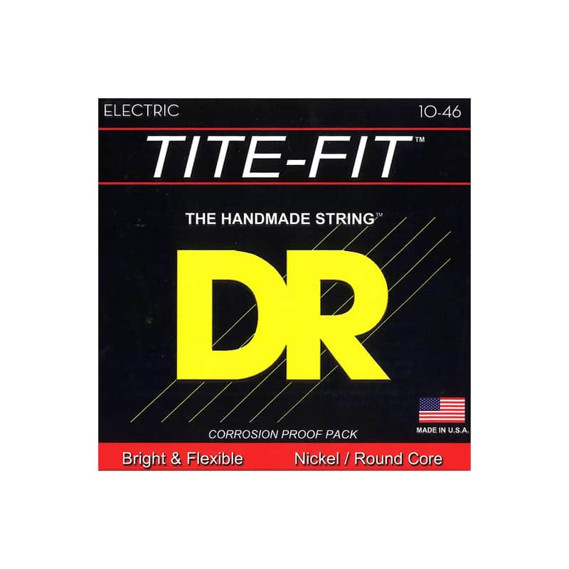 DR Strings MT-10 Tite Fit Electric Round Core 10-46 Guitar Strings image 1