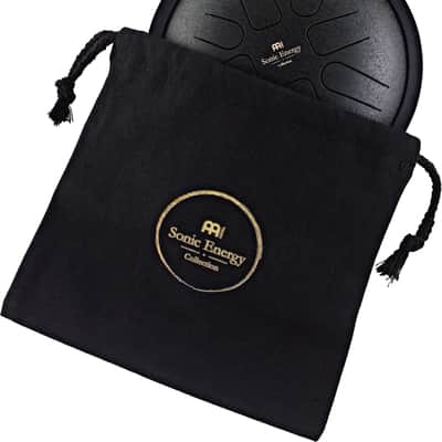 MEINL Sonic Energy Small Steel 7" Tongue Drum - F Minor/8 Notes/440Hz - Black image 2