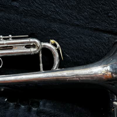 E-Benge Los Angeles MLP 3 bell Silver Trumpet w Case image 6