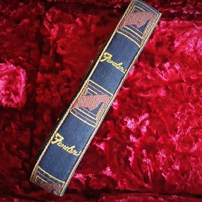 Vintage 1969 Fender Monogram Guitar Strap image 7
