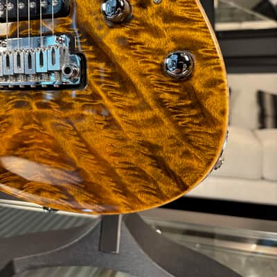 Suhr Modern Custom Carve Top; Stunning Angel Quilt Maple top in Bengal; Rare Cocobolo Neck and Fretboard image 6
