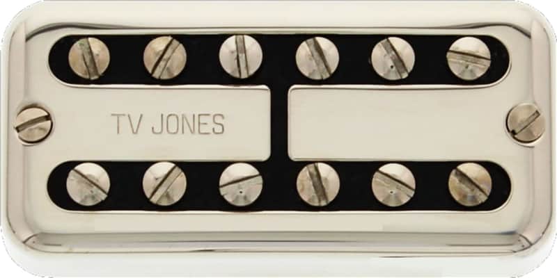 TV Jones Power'Tron Humbucker Neck Pickup, Universal Mount, Nickel image 1