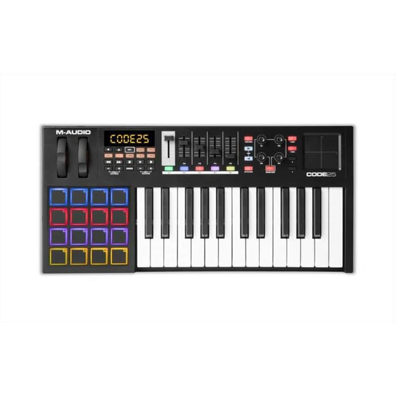 M Audio Code 25 MIDI Keyboard With Ableton Live Lite Software (black) image 1
