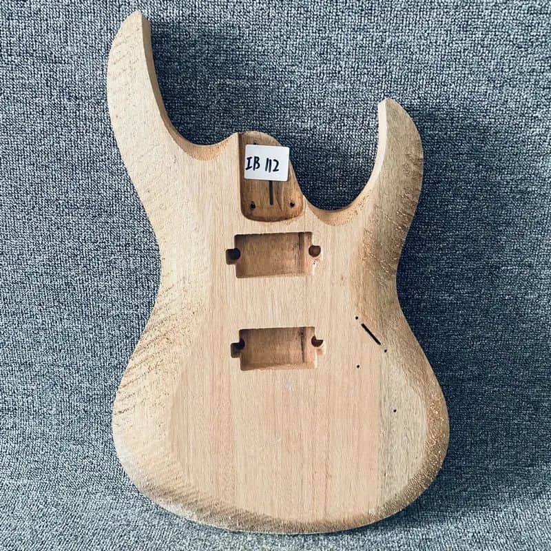 Unknown Mahogany Double Cut Guitar Body with Dual Humbucker Routing