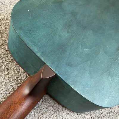 S.Yairi 40 Inch OM Acoustic Guitar in Blue Green, Spruce Top, Rosewood Fingerboard image 8