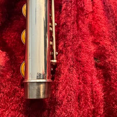 Yamaha YFL-385 Nippon Gakki Open Hole Flute 1990s - Silver image 4