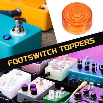 3X Pieces Mooer Candy Foot Switch Topper Effect Pedal Topper Protection Cap for Guitar Pedal Orange image 9