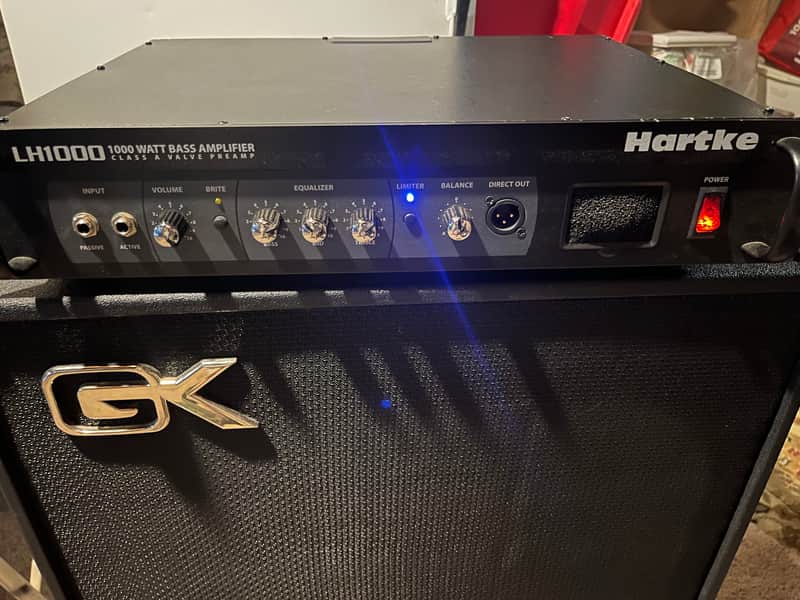 Hartke LH1000 1000-Watt Bass Amp Head 2008 - Present - Black image 1
