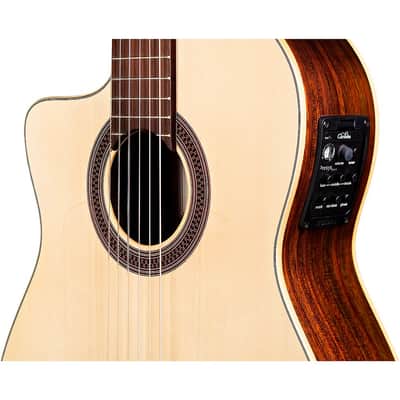 Cordoba GK Studio Negra Left-Handed Flamenco Acoustic-Electric Guitar Regular Natural image 6