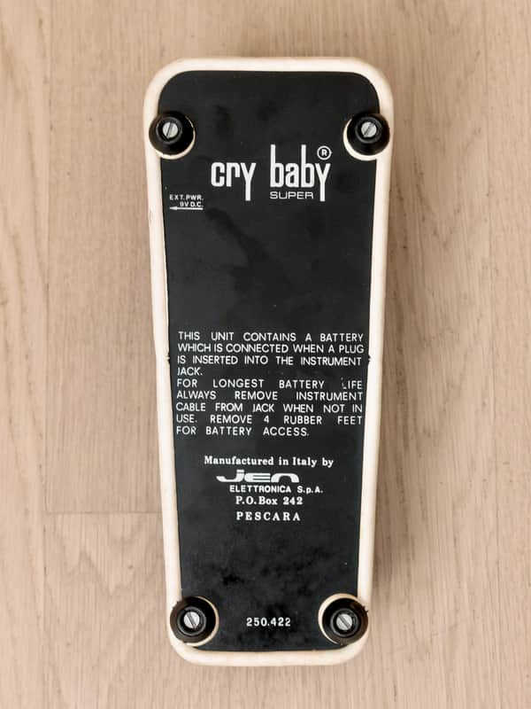 1977 Jen Crybaby Super Vintage Wah-Wah w/ Red Fasel Inductor