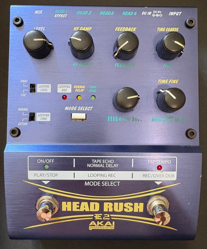 Akai E2 Headrush Delay/Looper 2010s - Blue image 1