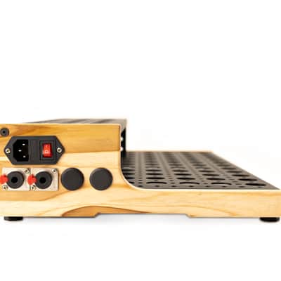 Pedalboard VTX 12x24 with Riser - Natural Teak - Hands Custom image 3
