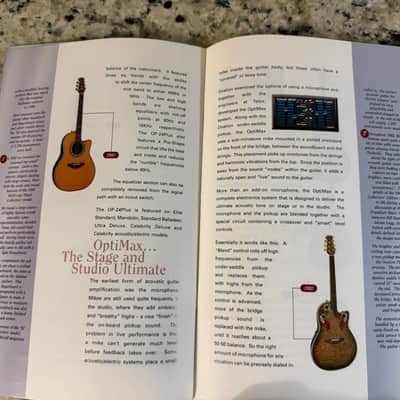 Ovation Collectors Series Brochure Catalog 1996 Adamas II Custom Legend Long Neck image 6