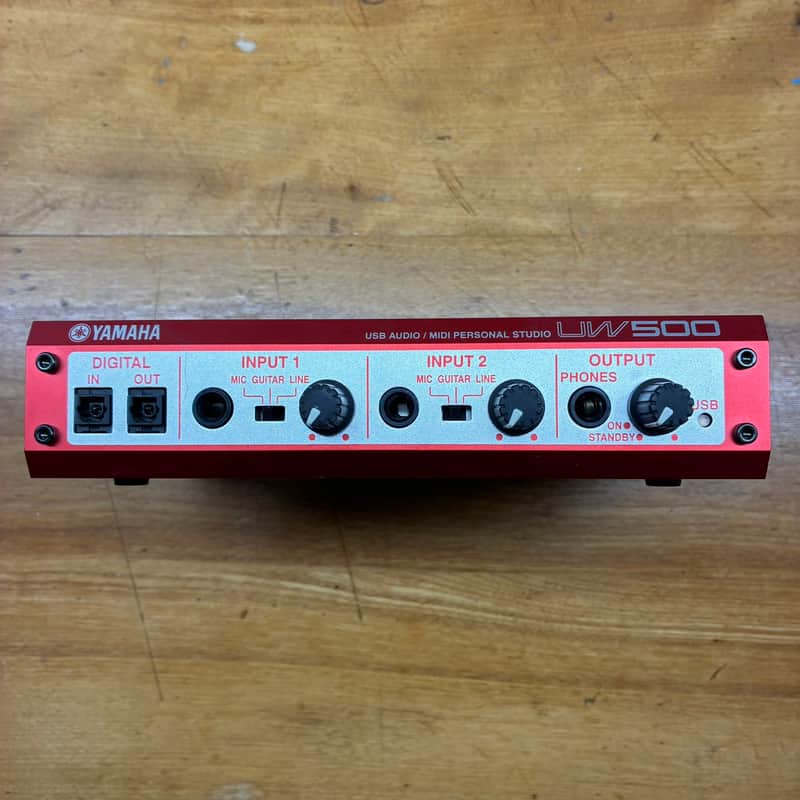 Yamaha UW500 USB Audio MIDI Interface - Red/Silver image 1