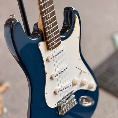 Squier by Fender Bullet Stratocaster Electric Guitar, Baltic Blue image 2