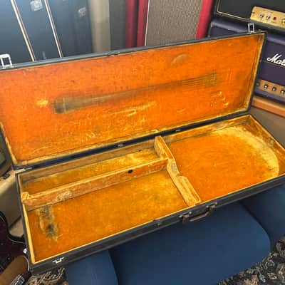 Vintage Gibson Les Paul Sg Rectangle Case Late 60’s Early 70’s Yellow Interior image 6