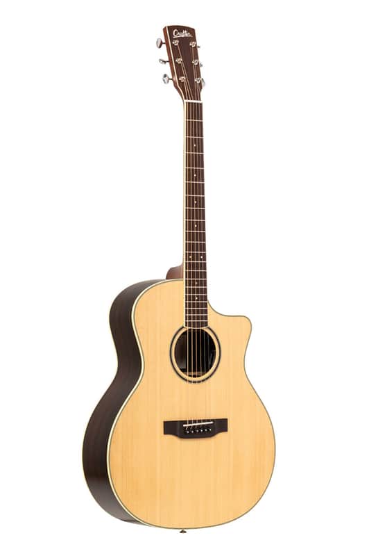 Crafter ES-ROSE GCE NAT ES Series Grand Auditorium Cutaway Solid Spruce Top Mahogany Neck 6-String Acoustic-Electric Guitar w/Gig Bag image 1