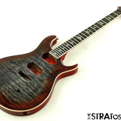PRS SE Custom 24-08 BODY & NECK Paul Reed Smith Quilt Charcoal Cherry Burst image 1