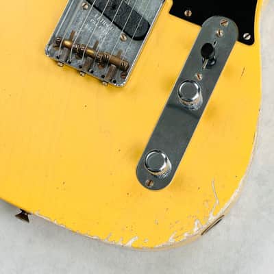 Fender Custom Shop Limited '50s Esquire Heavy Relic Secret Agent 2022 - Aged Nocaster Blonde image 5