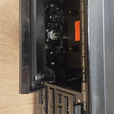Denon DRW-840 dual record cassette deck Late 1990s - Black image 2