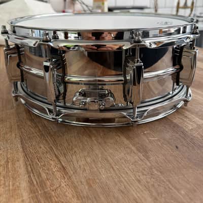 Ludwig LM402 Supraphonic5”x14" 10-Lug Aluminum Snare Drum 1985 - Present - Chrome-Plated image 3