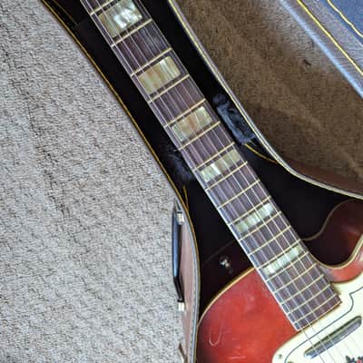 Silvertone 1382L (Kay K161 Thin Twin/Jimmy Reed) 1957 - Sunburst image 5