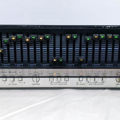 Rare Denon DE-70 Dual 12 Band Stereo Graphic Equalizer MIJ 1980's Black image 11