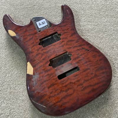 Qulted Maple Top 7 String Guitar HH Body image 1