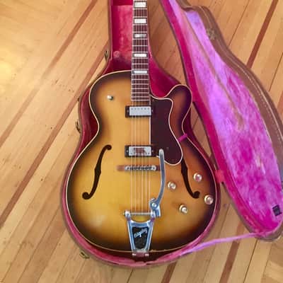 Epiphone Broadway e-252 c 1966 Sunburst original vintage USA Kalamazoo Gibson image 6