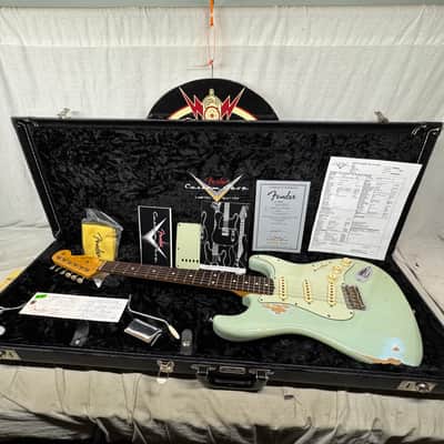 Fender USA Custom Shop Limited Edition WW10-'59 Wildwood 10-59 Stratocaster Relic Guitar with Case 2008 - Faded Sonic Blue / Brazilian Rosewood fingerboard image 1