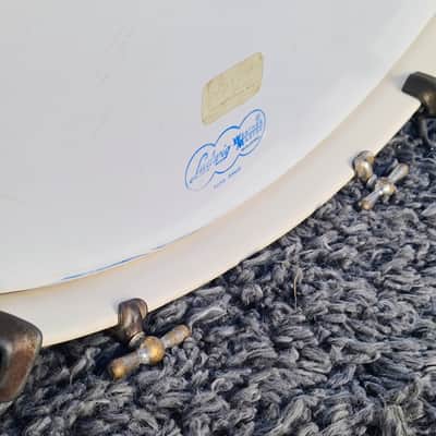 30's Ludwig White/Gold Duco 2PC (32"x16" Tube Lug BD + 16"x12" FT) Drum Set image 22