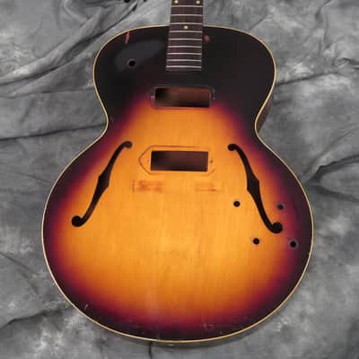 1957 Gibson ES-125 D Vintage Project Husk - Sunburst - Rare Double Pickup Model image 1