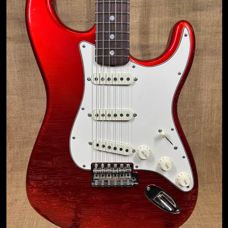 Fender Custom Shop '66 Strat,  DLX CLOSET CLASSIC - Faded Aged Candy Apple Red image 1