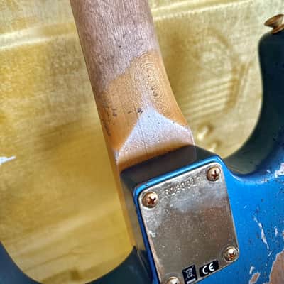 Fender Fender Custom Shop Wild West Guitars 25th Anniversary 1960 Stratocaster Heavy Relic 2024 - Lake Placid Blue image 16
