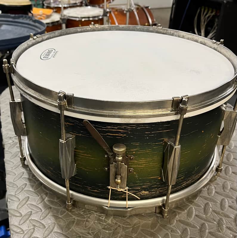 Gretsch Broadkaster Duco 40s-50s 14"x6.5" Snare Drum image 1
