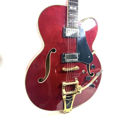 Carlo Robelli Memphis ES-275/L-5 CES w/ Bigsby MIK- Cherry image 2