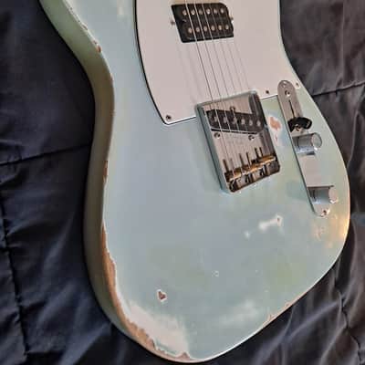 Custom Telecaster/Partscaster 2017 - Turquoise Blue - Relic Aged image 2