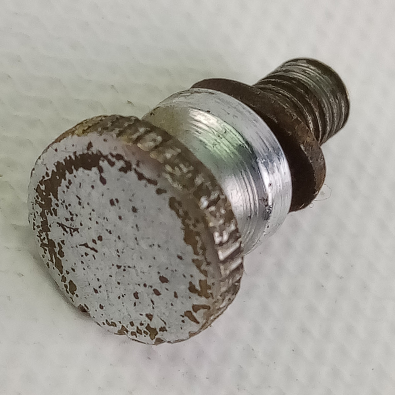 Slingerland 3-Point Radio King Throw-Off/Strainer Extension Arm Set Screw Chrome — main photograph