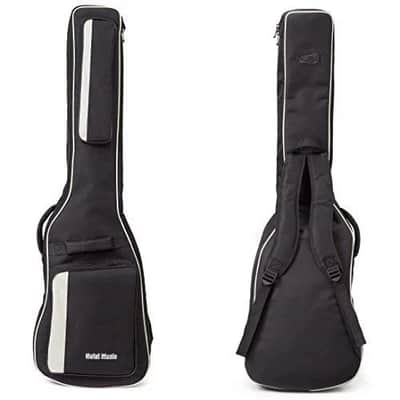 Hola! Music- Bass Guitar Gig Bag, Deluxe Series with 15mm Padding, Black image 1