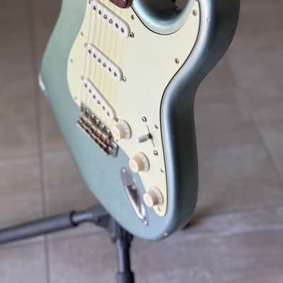 Mario Martin Model S Strat Guitar (Brazilian Rosewood Fretboard) 2023 - Firemist Silver Relic image 6
