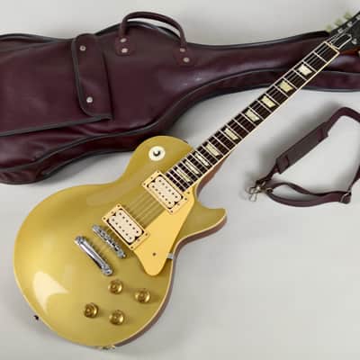 Tokai LS-50 Gold Top 1980 “Love Rock Model” MIJ Vintage Japan w/ Vintage Leather-Style Case image 2