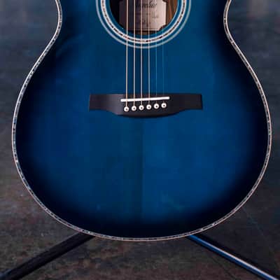 PRS SE A60 ANGELUS WITH FISHMAN PRESYS VT PICKUP - COBALT BLUE BURST WITH CASE image 3