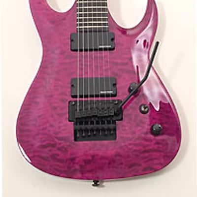 Agile 7 String Electric Guitar w/Floyd Rose 27" Scale Interceptor Pro 727 EB EMG Tribal Purple image 2