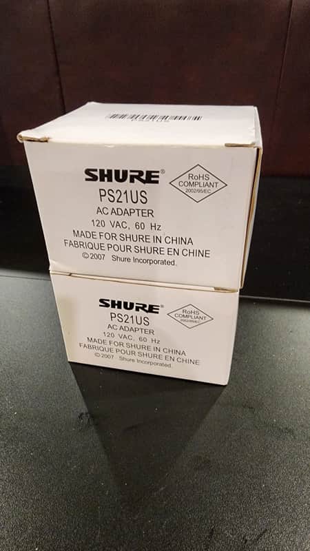 2x Shure PS21US Wireless Power Supply 2010s image 1