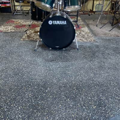 Yamaha Stage Custom Advantage 4-piece Shell Pack - GREEN/ Black Metallic image 1
