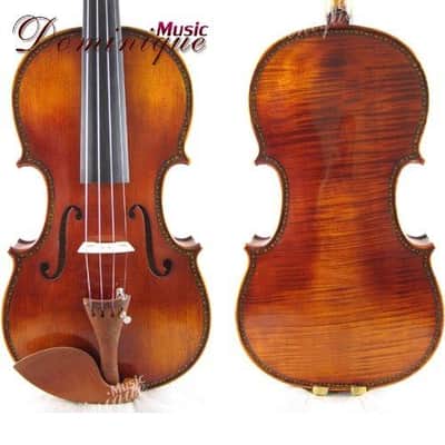 D Z Strad Violin – Model 601F – Double Purfling with Dot-and-Diamond Inlay image 3
