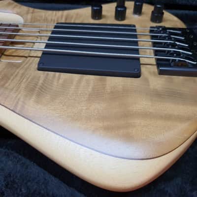2018 Skjold Slayer 5 Exotic Stage Series 5String Bass Select Premium Myrtle Top image 9