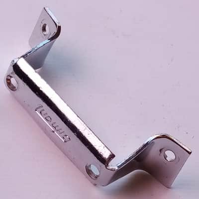 Ludwig 80s Block Logo Butt Plate Snare Drum Hardware Chrome Vintage USA P32 Part image 1